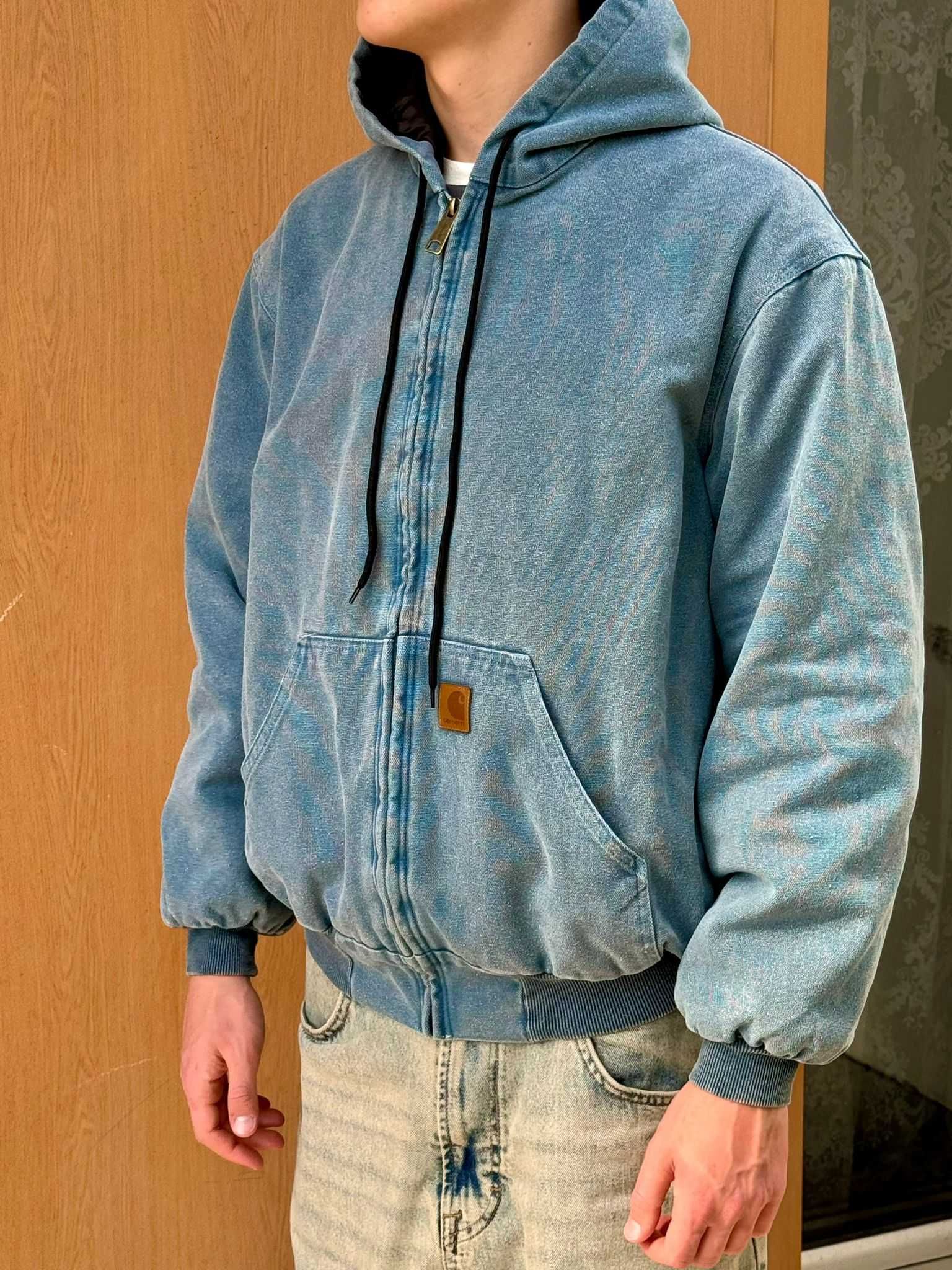 Vintage Wip Detroit Carhartt Casaco L Blue