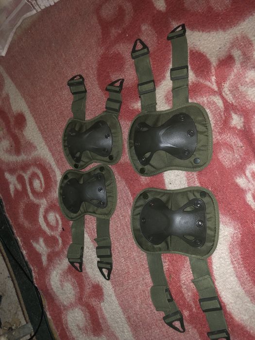 Наколінники та налокотники Combat тактичні військові оливкові