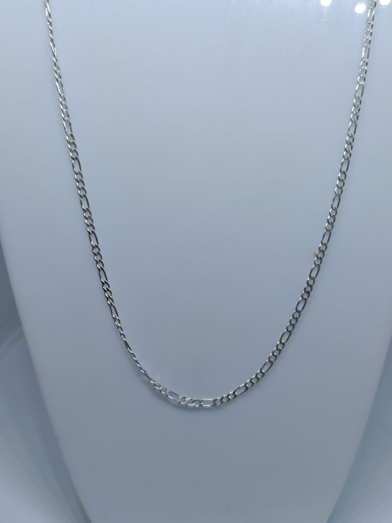 Srebrny łańcuszek splot figaro srebro 925 45cm