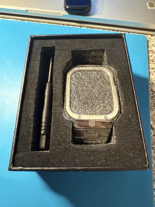 Металевий корпус і ремінці haslfm, сумісні з apple watch series 9/8/7