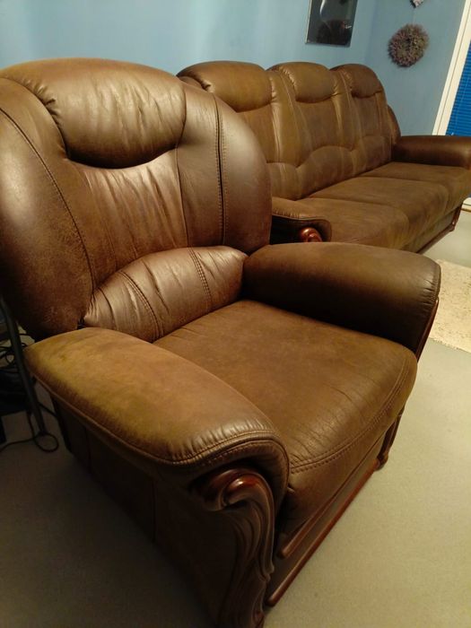 Komplet wypoczynkowy kanapa + 2 fotele