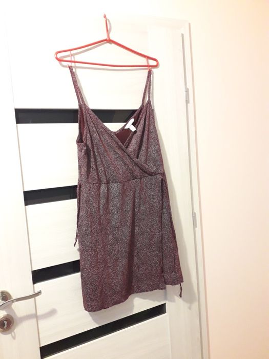 Sukienka na lato letnia na ramiaczkach dekold w serek M L H&M szlafrok