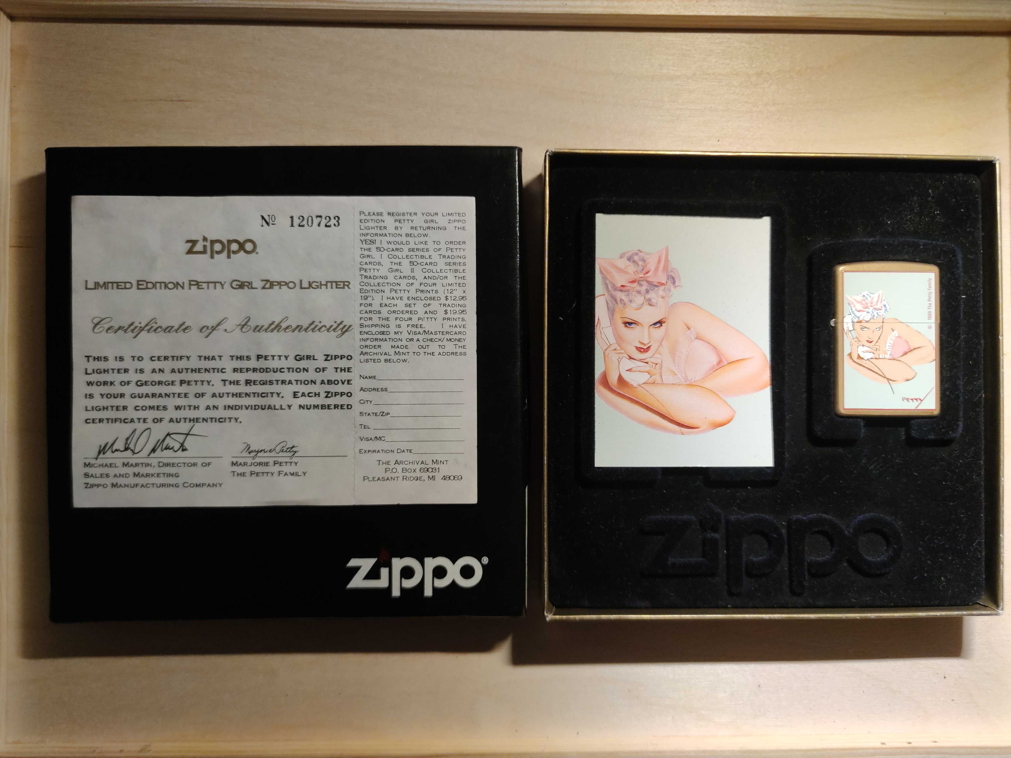 Zapalniczka Zippo Petty Girl  Limited Edition 98r.
