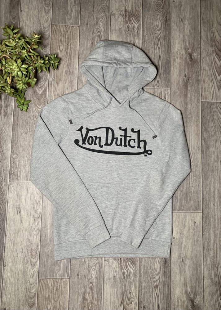 Худі Von Dutch Resistance Gray Big Logo