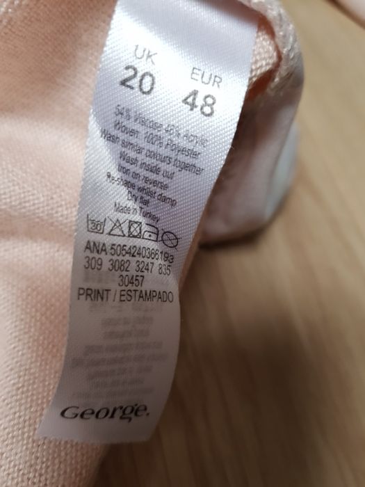 Bluzka oversize George rozm. 48 XL - XXL - jak nowa