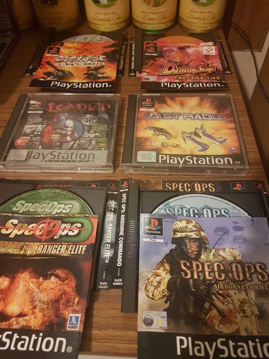 Gry na PSX/PS1: Medievil, Wipeout, Metal Gear Solid, Spider-Man, itp.