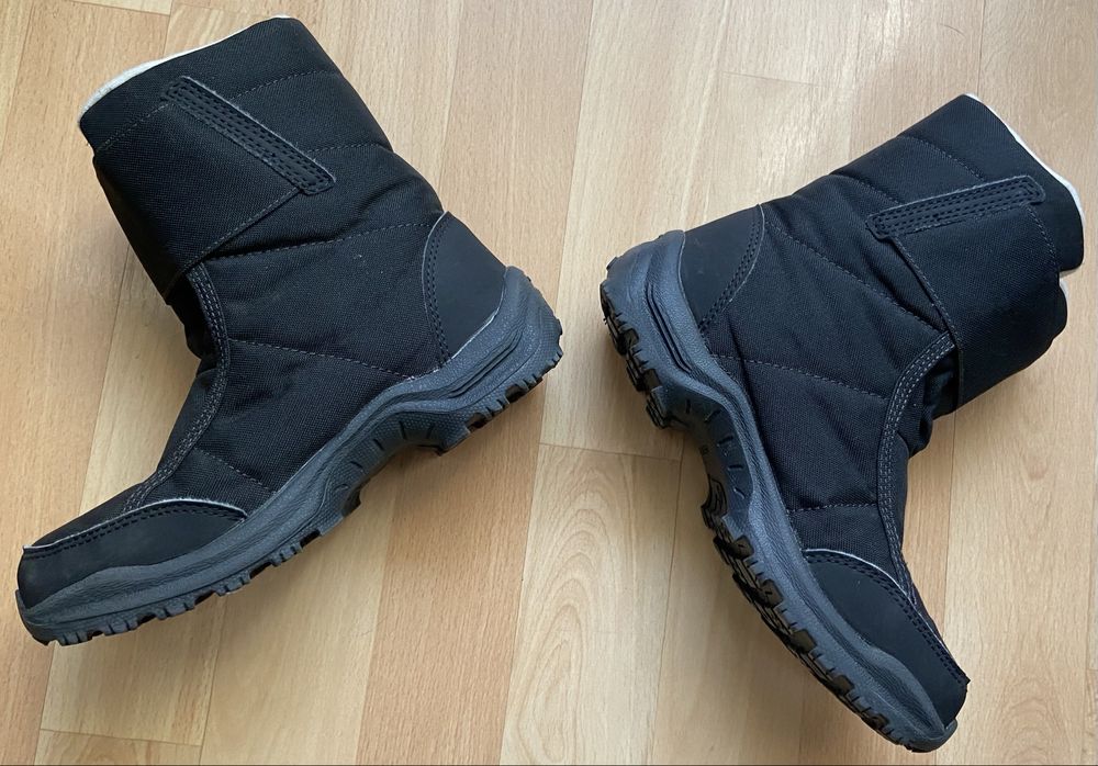 Czarne wodoodporne śniegowce Quechua rozm. 33