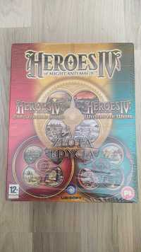 Nowa w folii! HEROES IV Złota edycja BIG BOX Kolekcjonerski pionowy PL