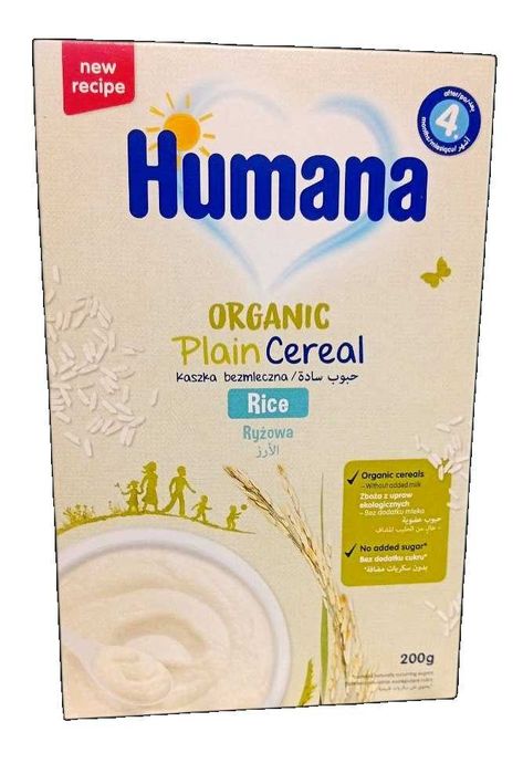Детская  смесь  Humana HN  - каша бисквит греч. кук. яблоко  рисовая.