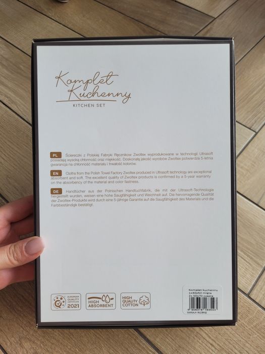 Ręczniki kuchenne Zwoltex brąz beż eleganckie ręczniki nowe