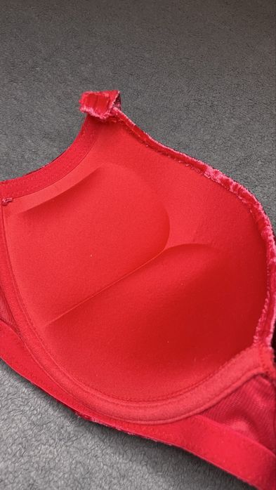 Бюстгалтер велюровый фуксія