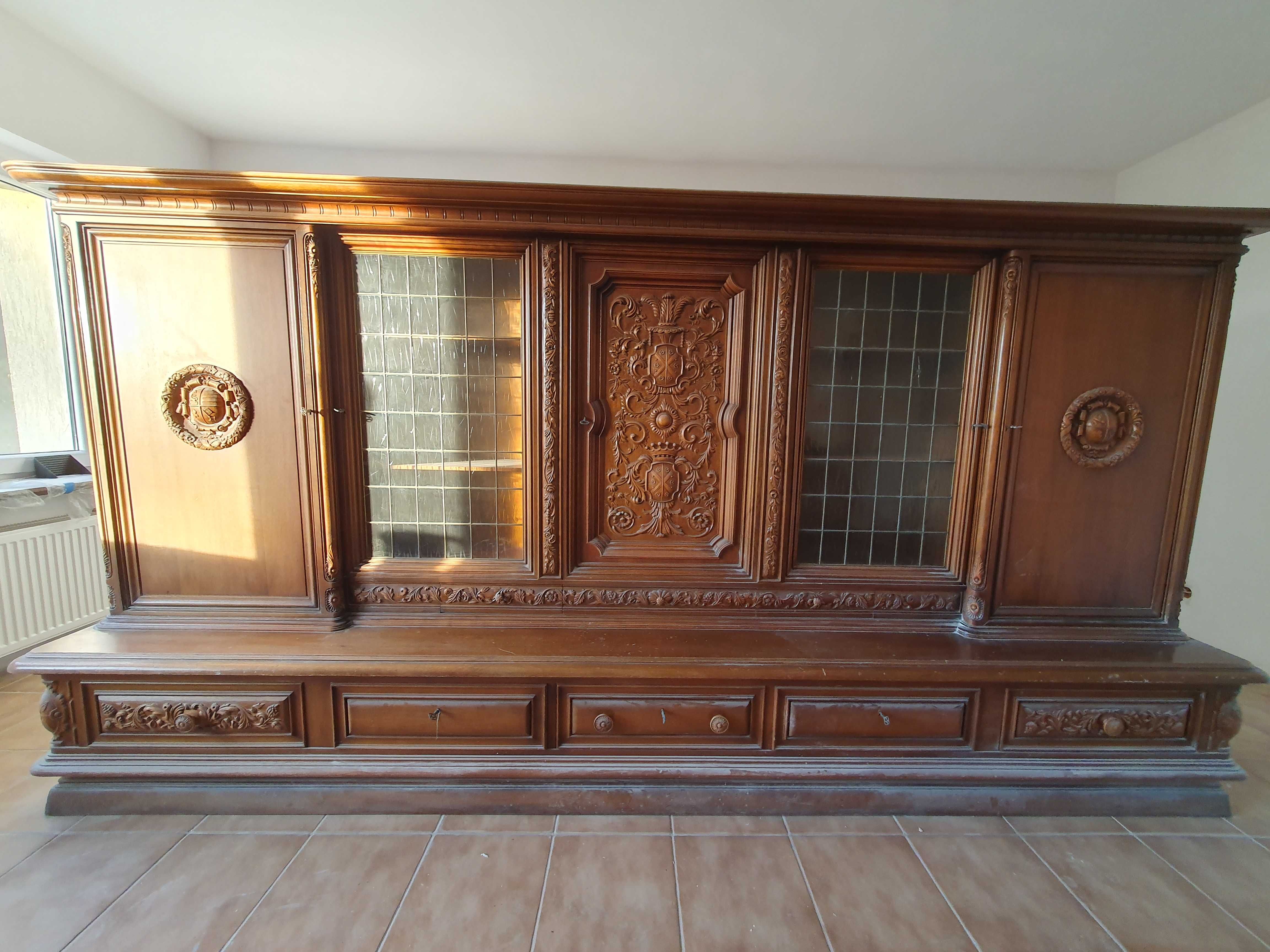 Duży kredens antyk biblioteka