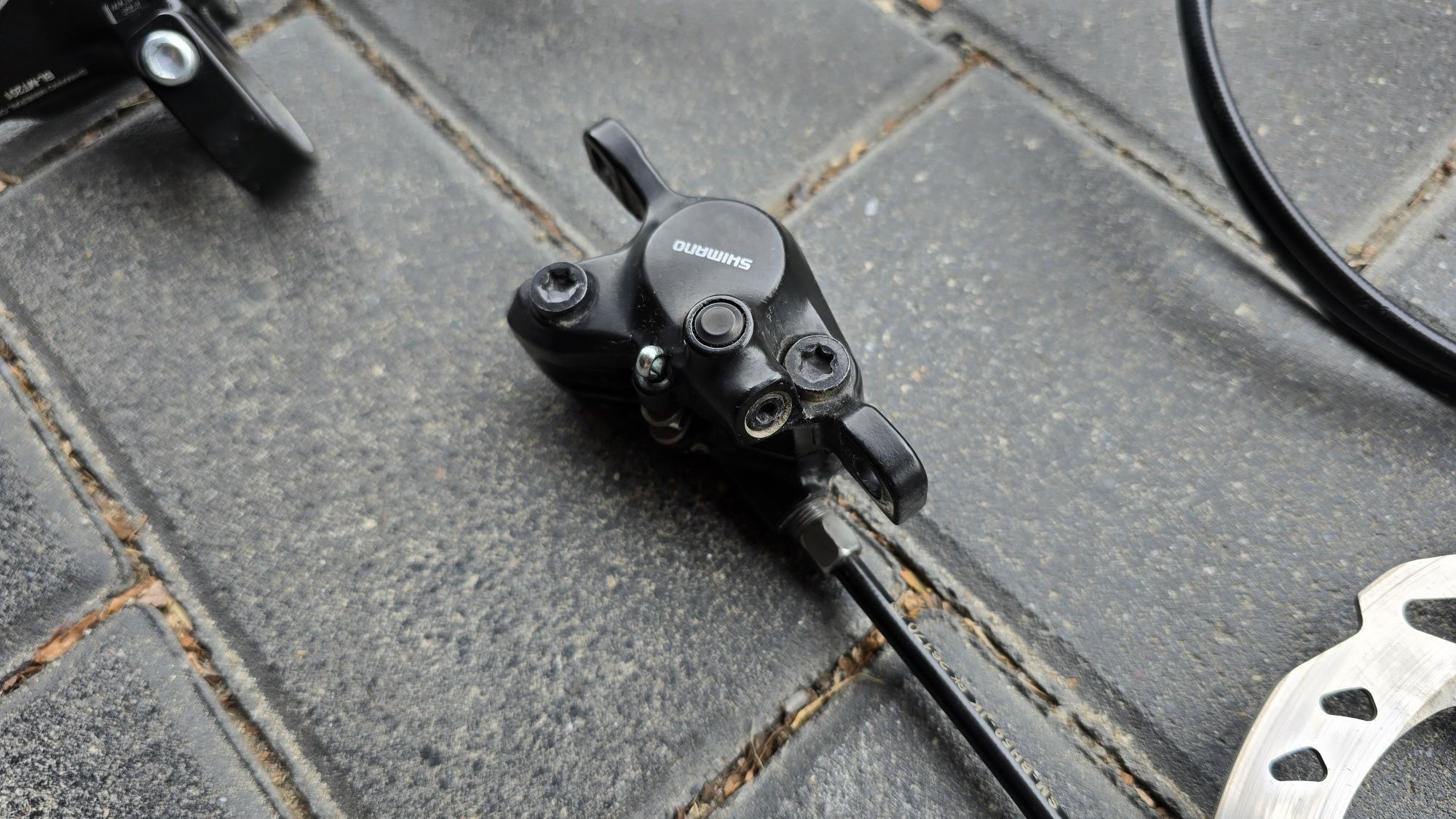 2x Komplet hamulców Shimano MT201 z tarczami