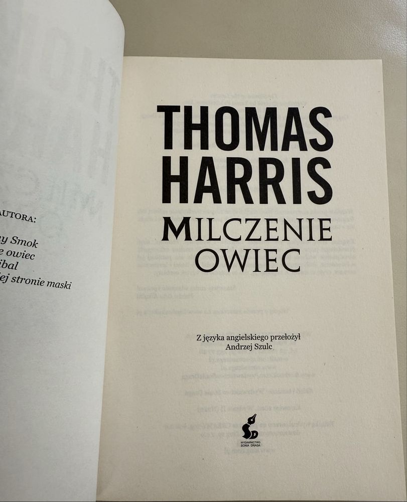 Milczenie owiec Thomas Harris