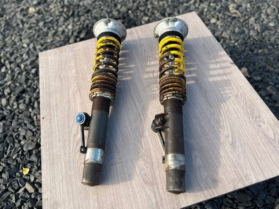 Передні стійки е46 стойки амортизатори койловери регулюємі Е45 bmw