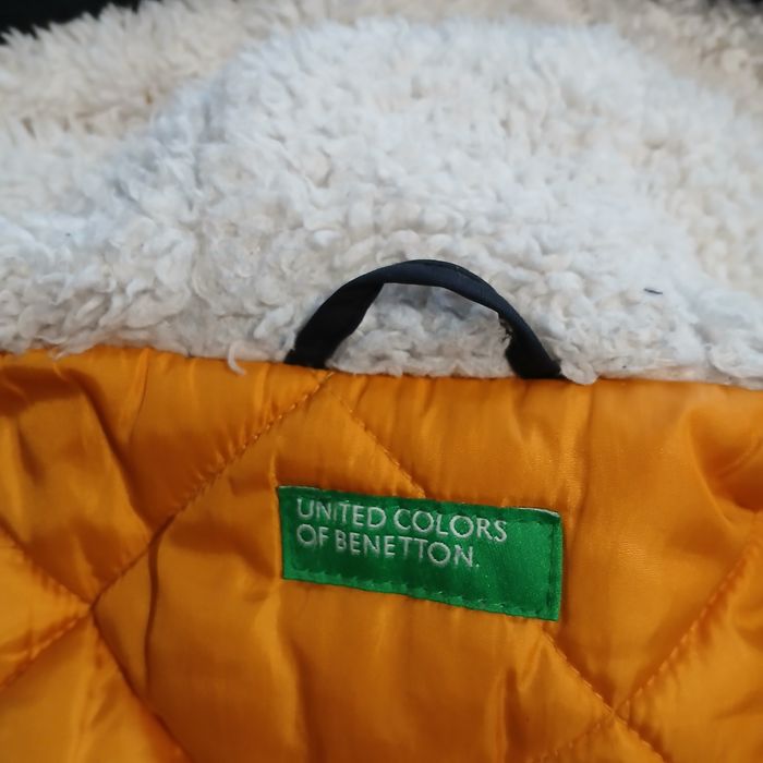 Kurka zimowa z kapturem, United Colors of Benetton, rozm. 100 cm