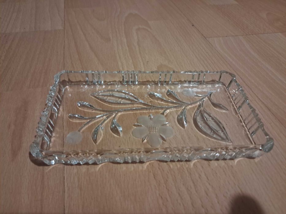 Krysztalowa patera prostokatna