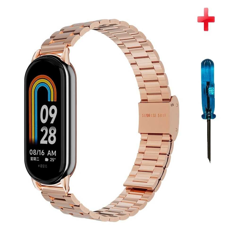 Ремінець металевий для фітнес-браслету Xiaomi Mi Band 8 і 9