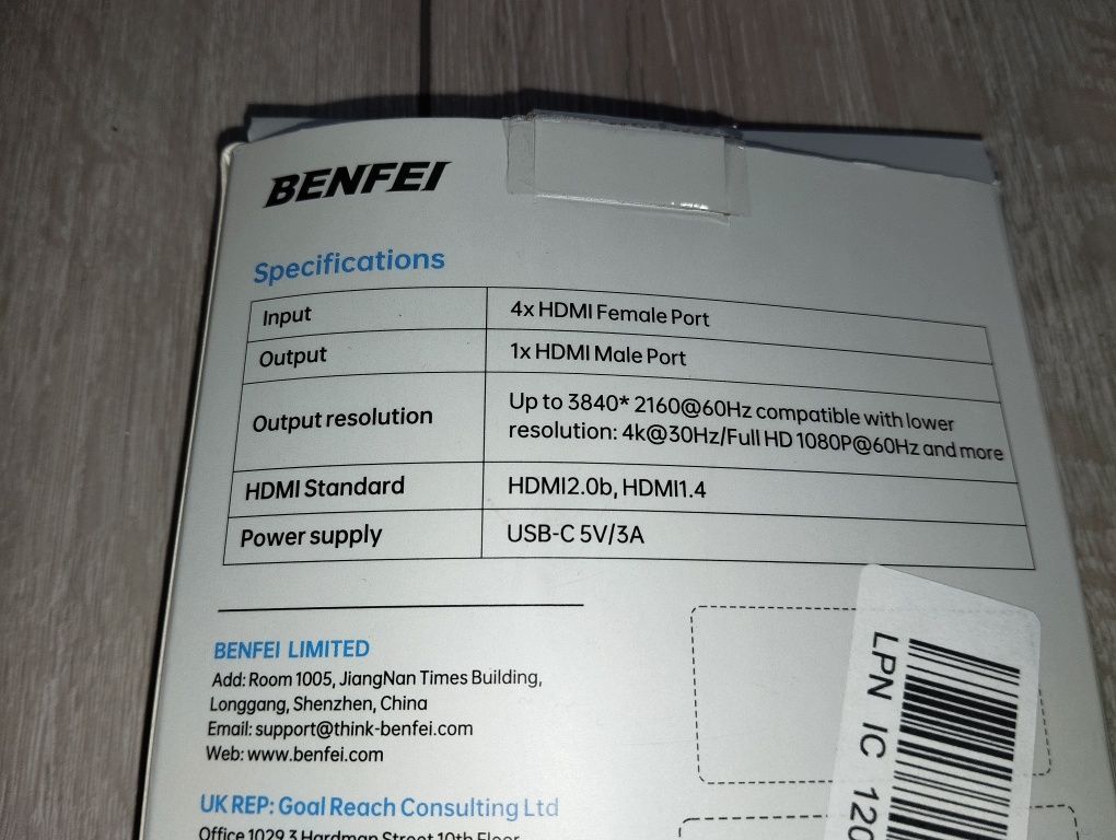 Hub HDMI Benfei 4 in 1