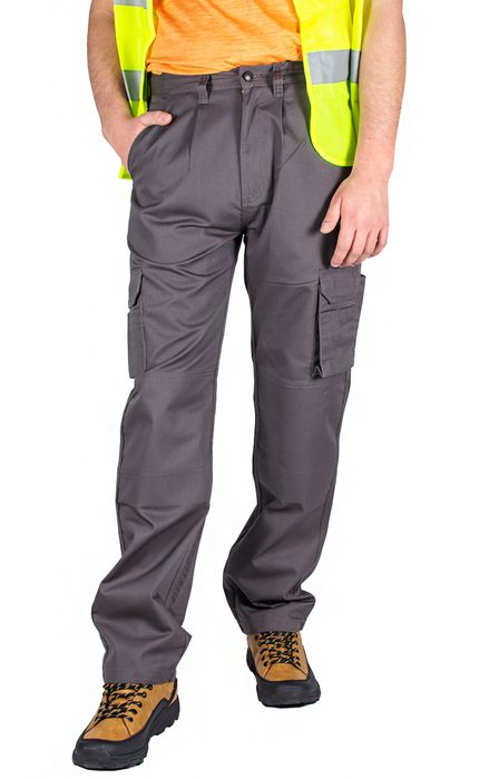Spodnie Robocze Bhp Ochronne Z Kieszeniami W38 L30.