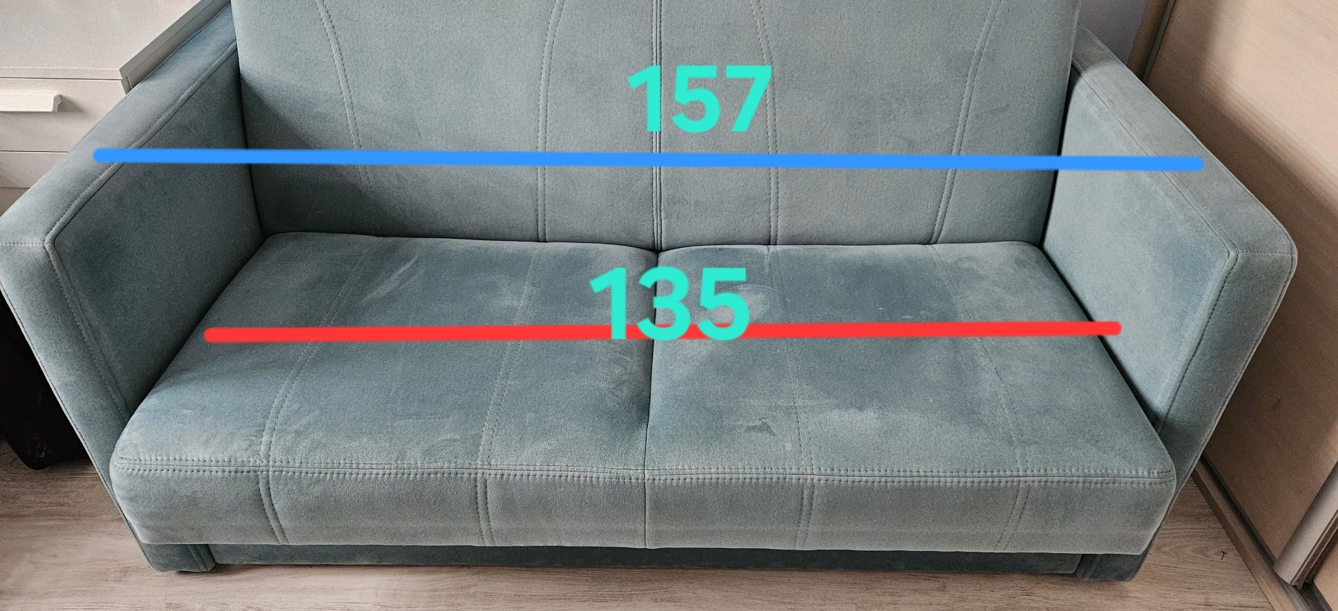 Sofa 2 osobowa rozkładana