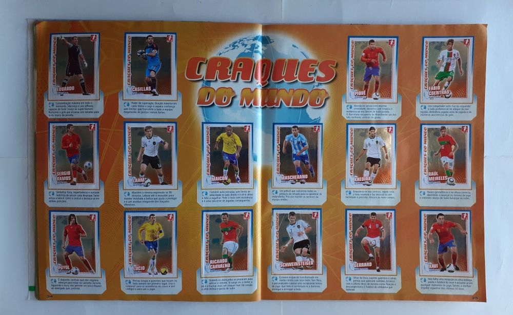 Caderneta Completa Panini Superliga Futebol 10-11 Com Capa Protetora