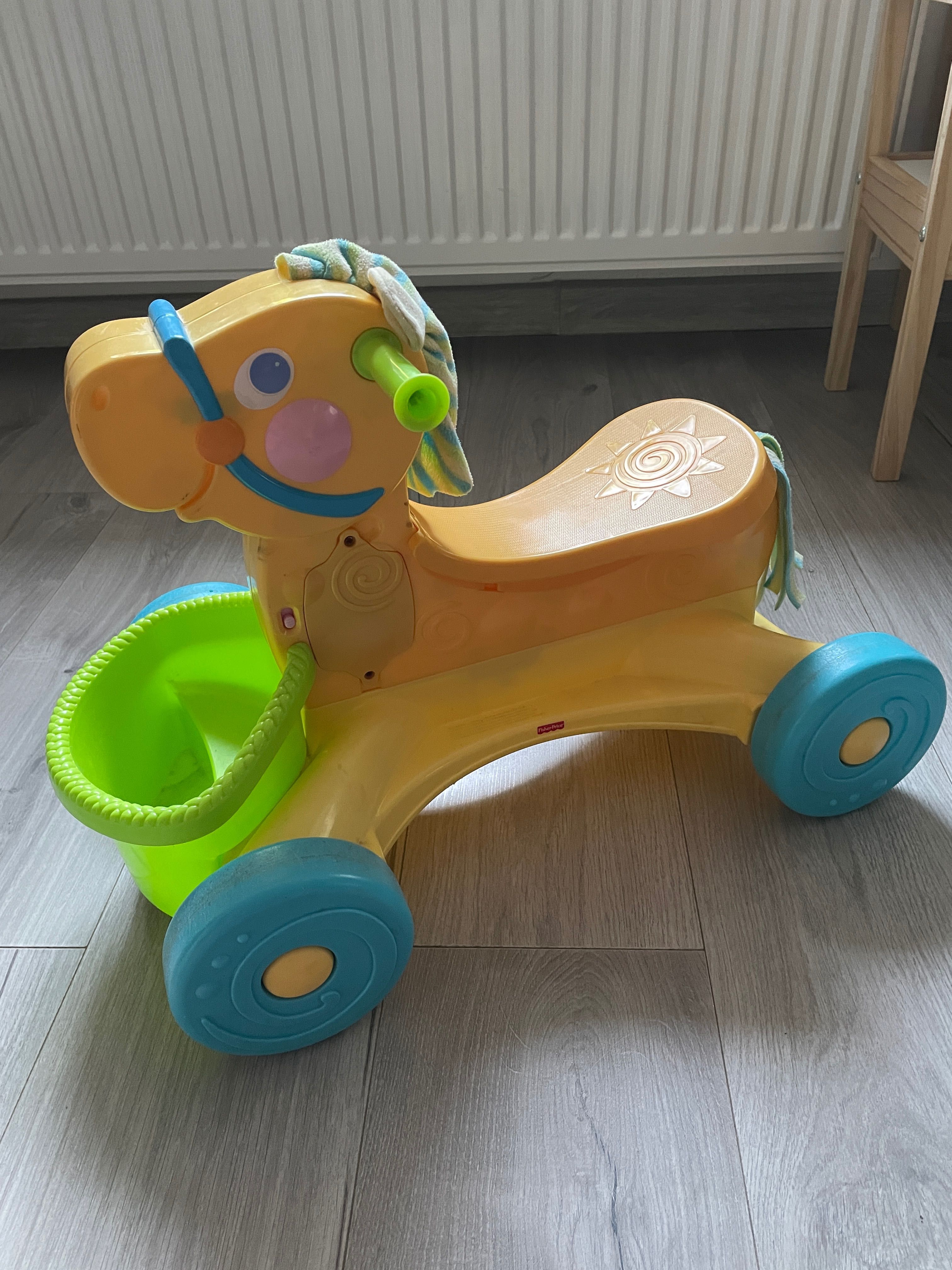 Pchacz jeździk konik Fisher Pric dziecka rowerek biegowy na kółkach