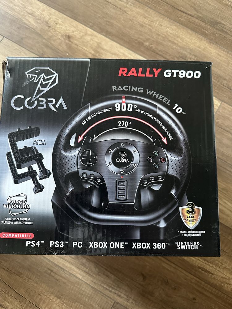 Kierownica COBRA Rally GT900 (PC/PS3/PS4/XBOX 360/XBOX ONE/SWITCH)