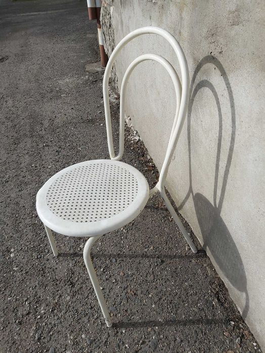 Krzesło, Bistro, biały, do ogrodu, na dzialke