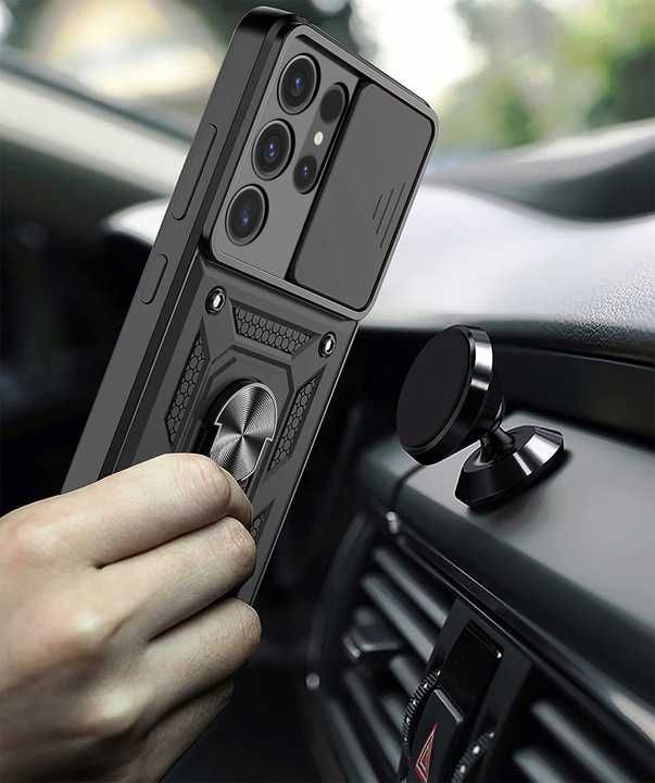 Etui Pancerne do Samsung Galaxy S24 Ultra + Szkło Hartowane