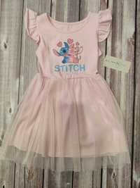 Sukienka stitch różowa