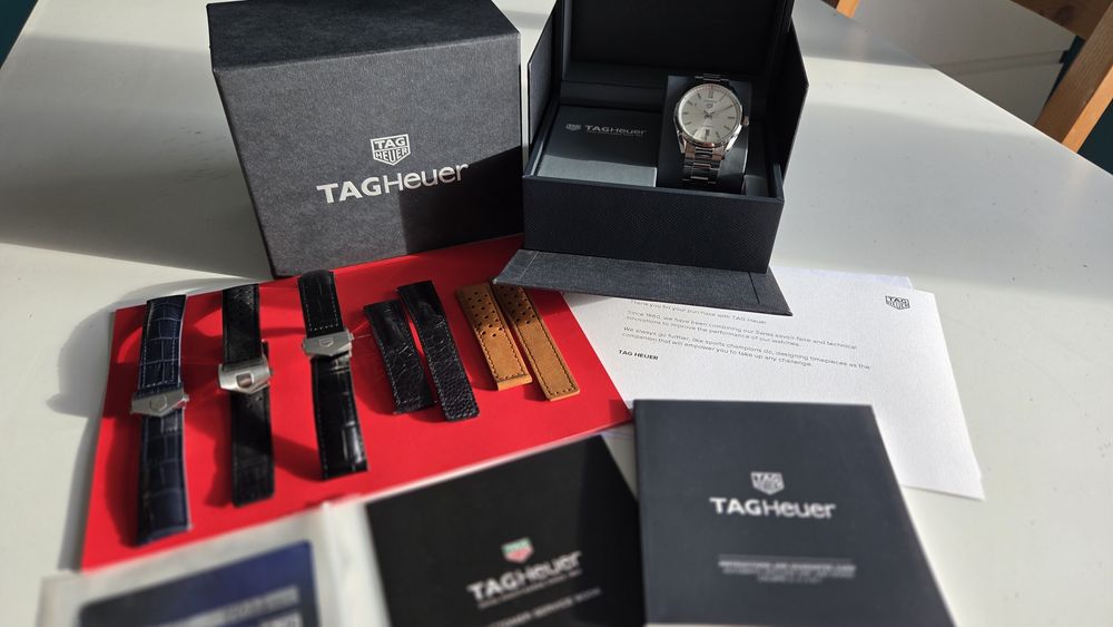 Tag Heuer Carrera Calibre 5 2023r super stan, dużo pasków, pełen zesta
