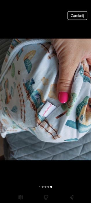 Śpiworek do przedszkola pociągi i lokomotywy