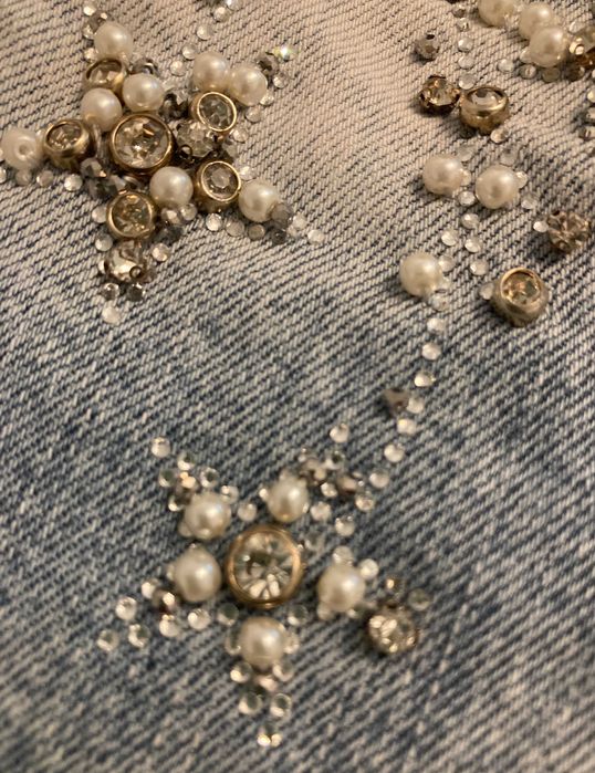 Jeansy damskie z paskiem - rozmiar 38