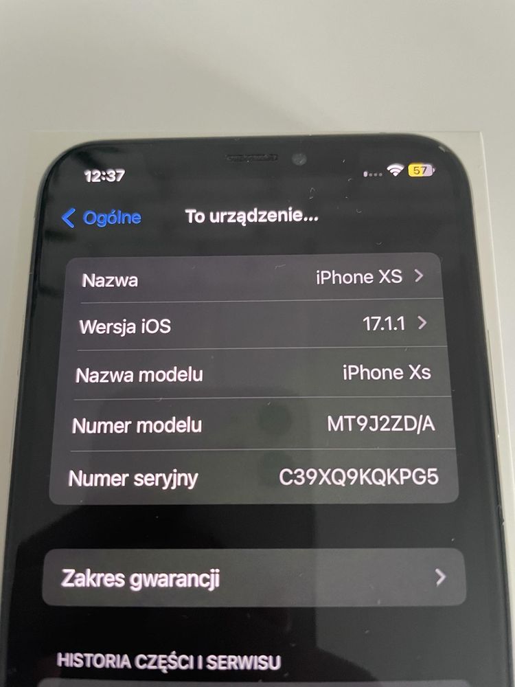 Iphone XS 256 GB biały idealny