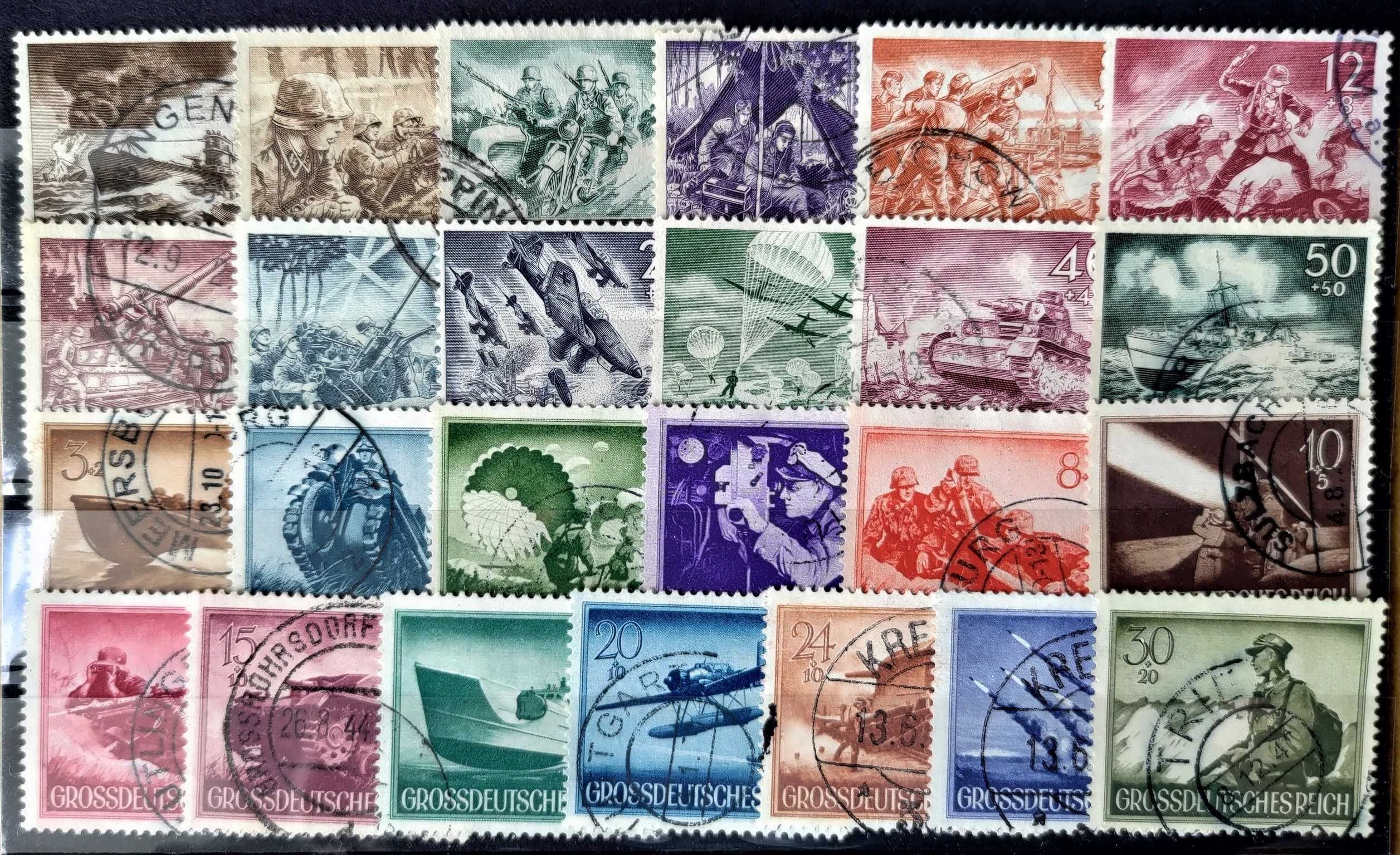 znaczki niemieckie DR Wermacht- zestaw stemplowane
