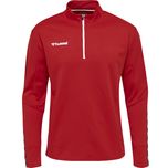 128 HUMMEL czerwona bluza sportowa piłkarska na zamek zip football
