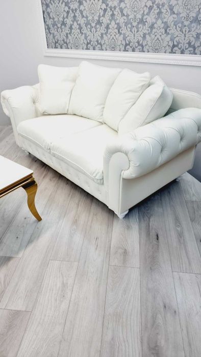 Zestaw skórzany Comfort LINE 3+2+1 wygodny chesterfield od producenta!
