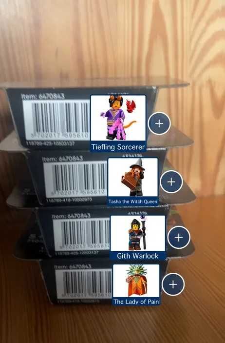 Zestaw 12 minifigurek lego d&d