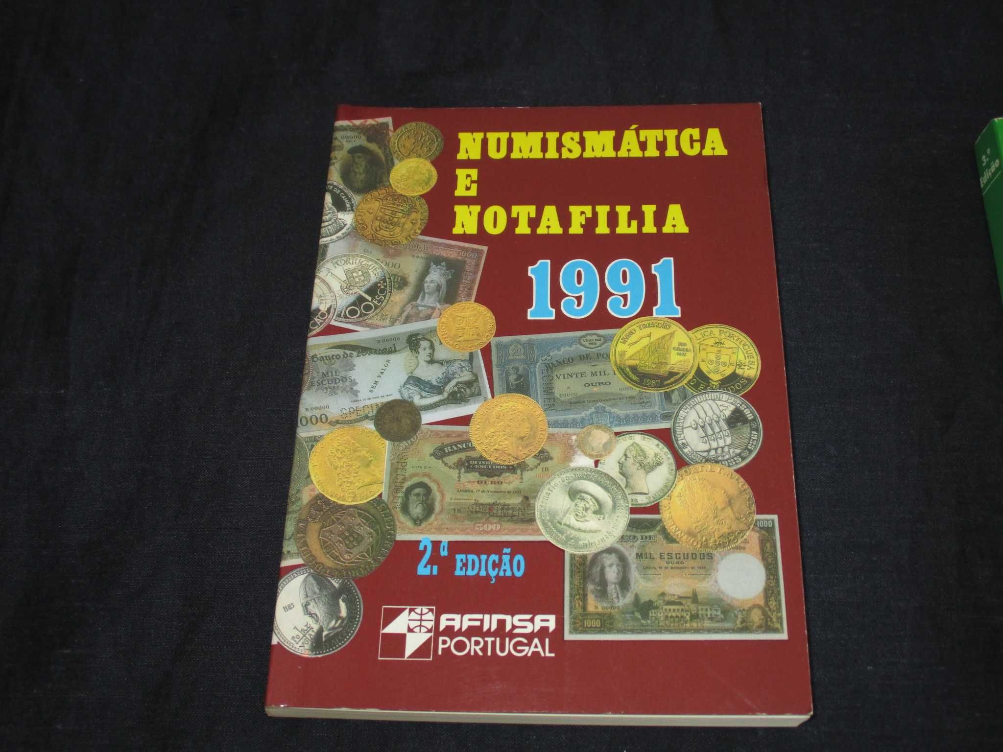 Livros Numismática e Notafilia Afinsa 1991 e 1993