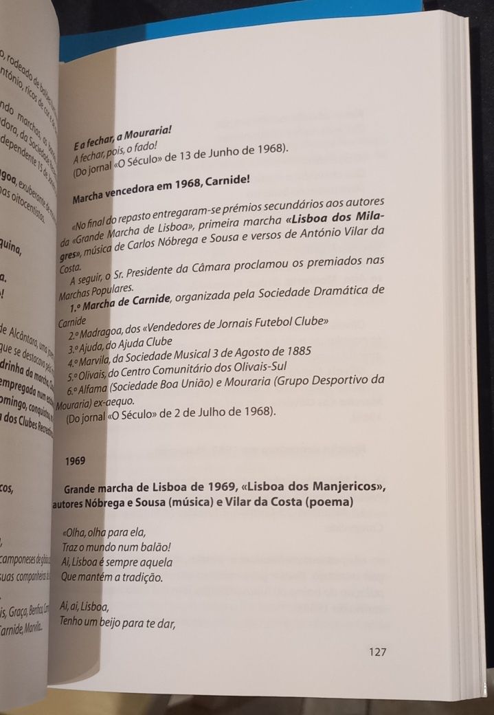 Livro sobre Lisboa, Seus Bairros, Arraiais e Marchas. PORTES GRÁTIS.