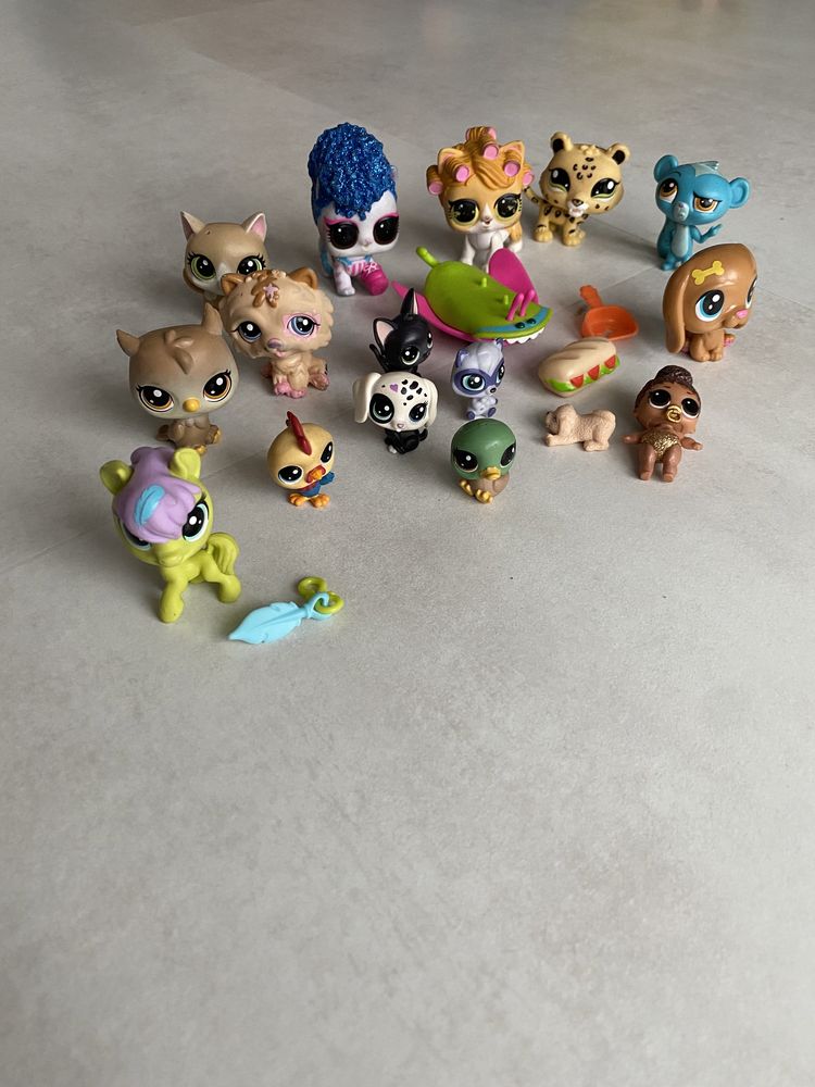 Littlest pet shop lol suprise zestaw figurki dodatki