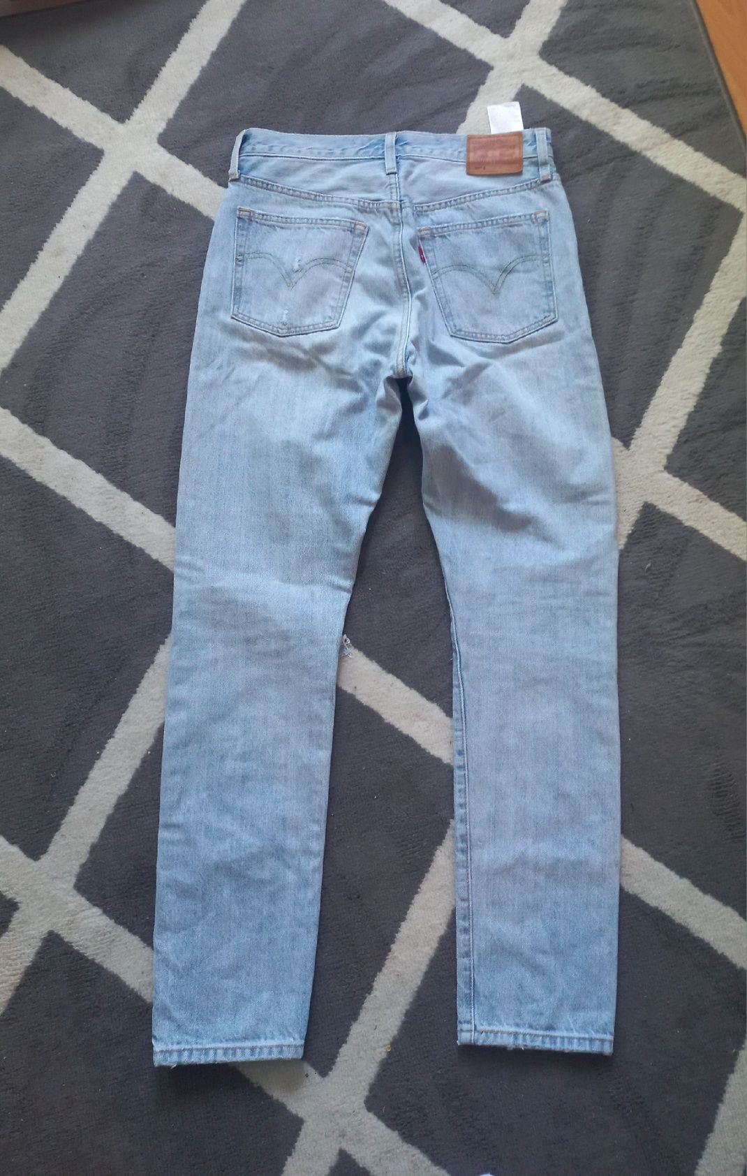 Levis 501 jasne dżinsy jeansy damskie S klasyczne wysoki stan
