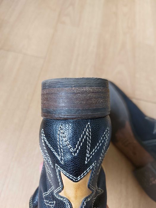 Botas Botins Sapatos cowgirl marca LAVORAZIONE ARTIGIANA, 100 % pele