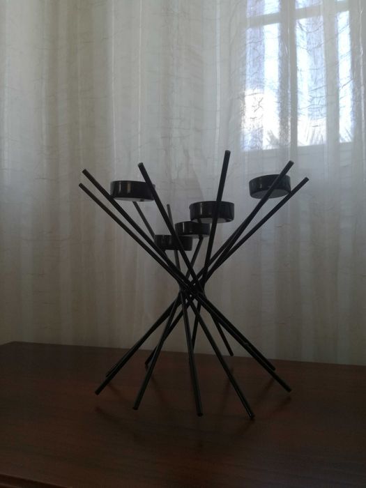 Castiçal em ferro para 5 velas