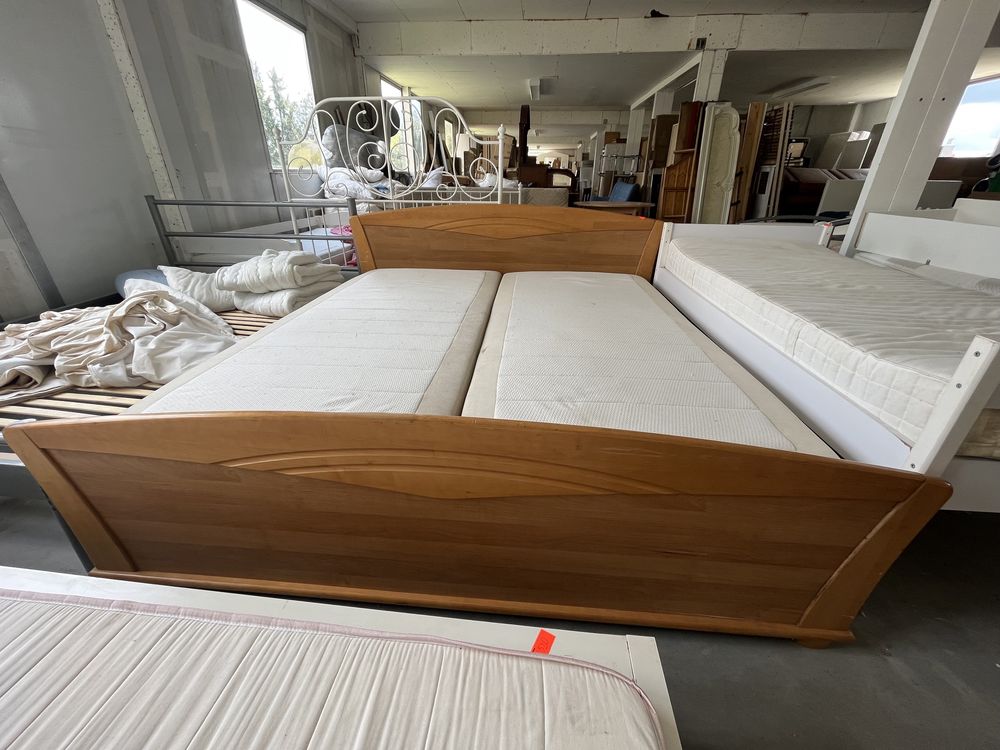 Duże łóżko sypialniane 180x200 cm materac komplet dowóz