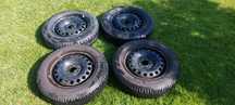 Felgi z oponami od VW 165x70x14 letnie