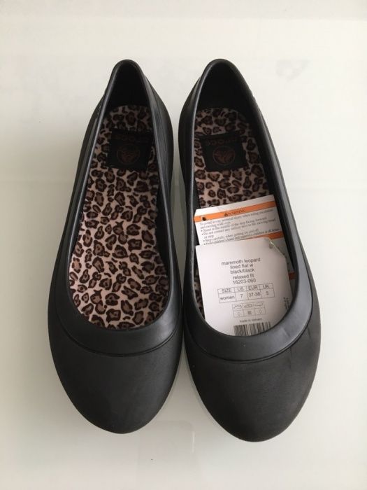 Mammoth Leopard Flat Crocs, 38 р.