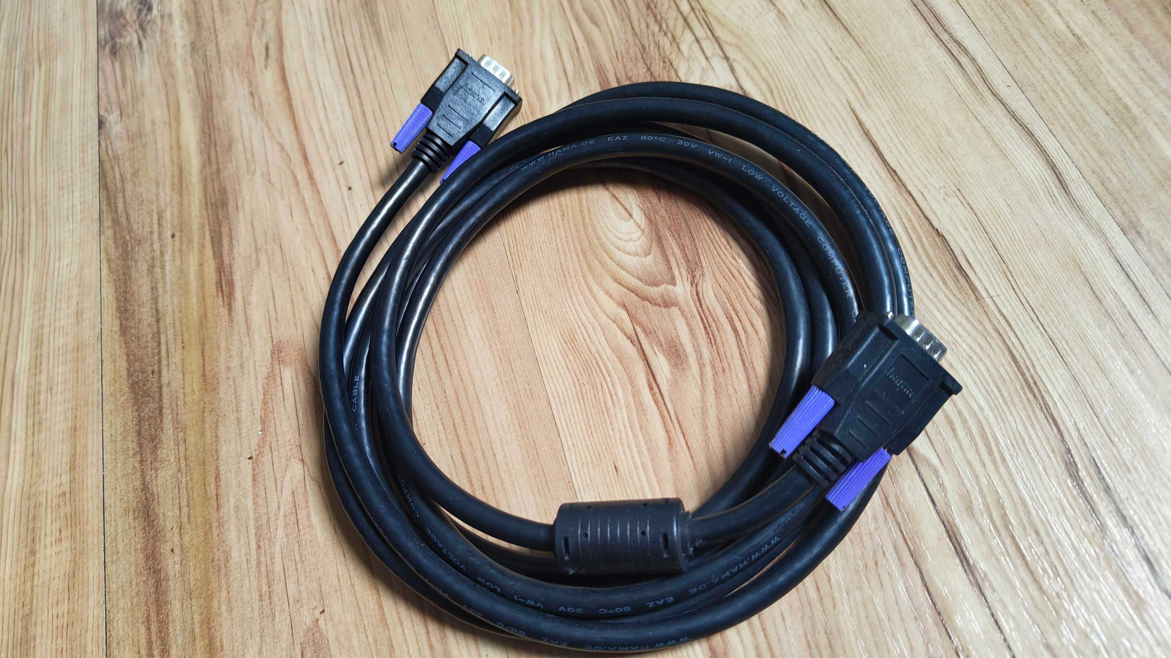 HDMI Kabel 15m D-sub SVGA 3m hama Grube ekranowane filtry