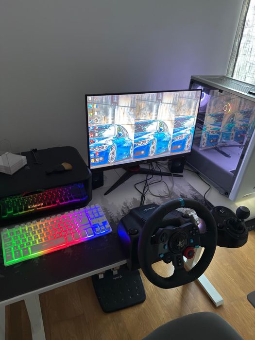Setup gaming + mesa elevatória